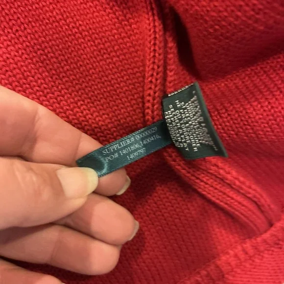 Lauren Ralph Lauren Jean Co Knit‎ Blazer Red Cotton XL Gold Buttons Military - Picture 11 of 15